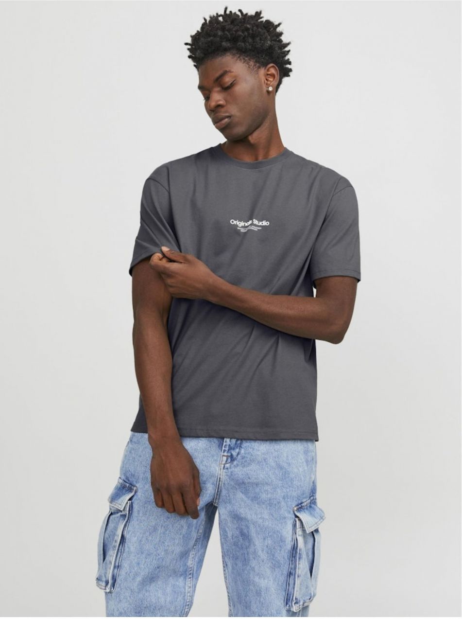 Šedé pánske tričko Jack & Jones Vesterbro