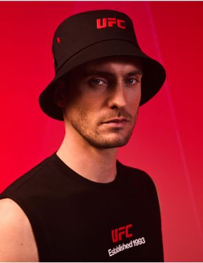 Čierny pánsky bavlnený klobúk Celio UFC