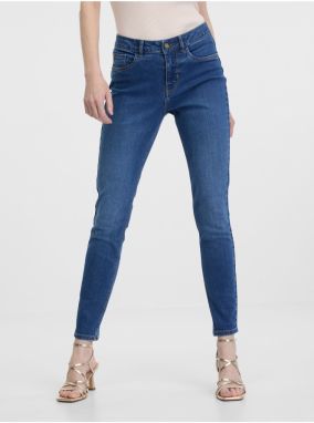 Modré dámske skinny džínsy ORSAY