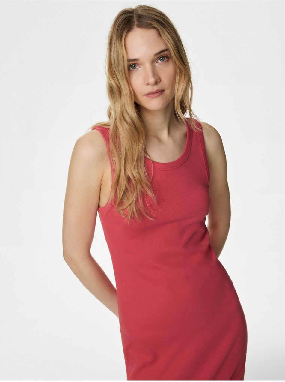 Červené dámske šaty Marks & Spencer