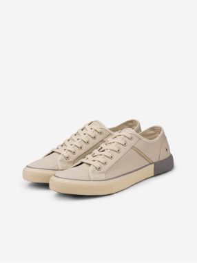Krémové pánske tenisky Ombre Clothing
