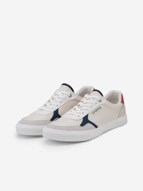 Bílé pánske tenisky Ombre Clothing