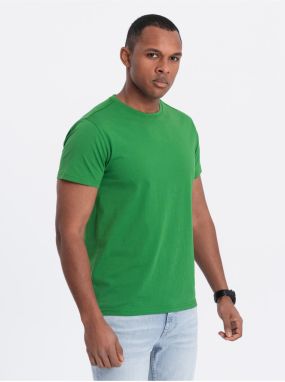 Zelené pánske basic tričko Ombre Clothing