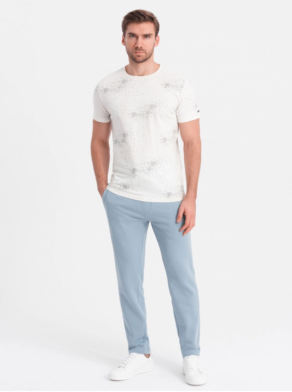 Svetlomodré pánske tepláky Ombre Clothing