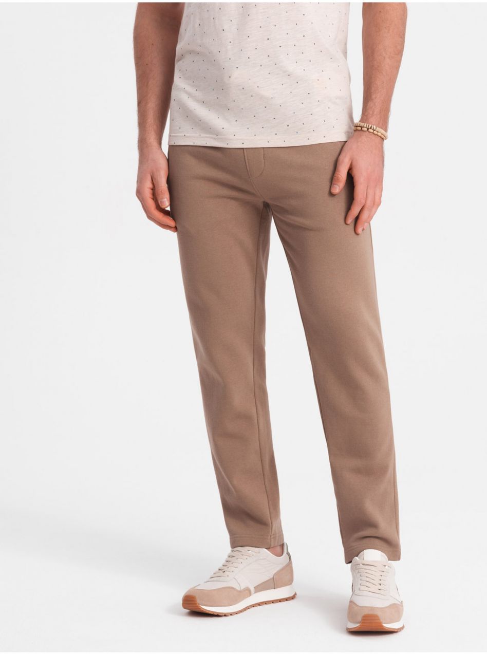 Hnedé pánske tepláky Ombre Clothing