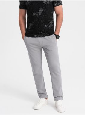 Šedé pánske tepláky Ombre Clothing