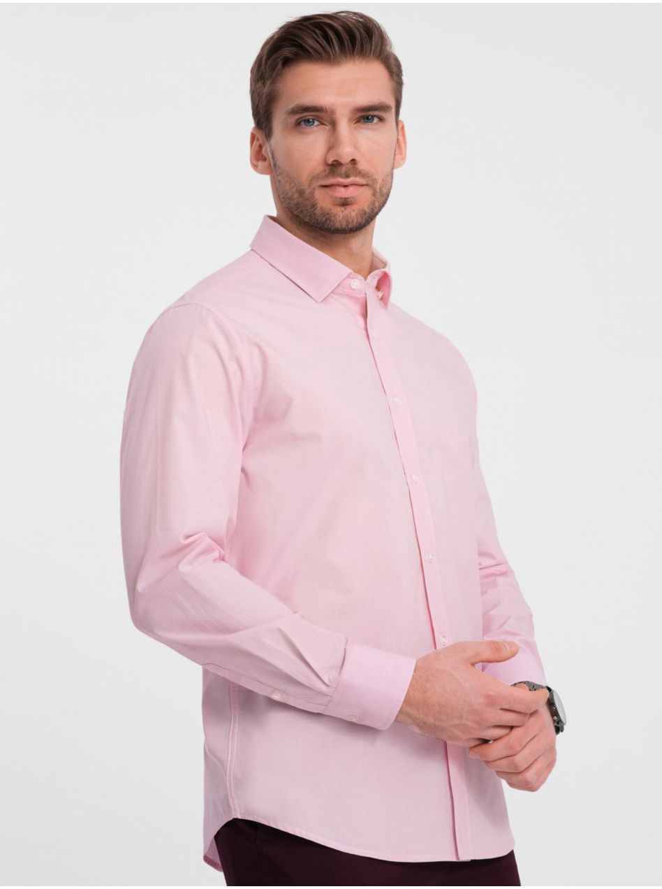 Ružová pánska košeľa Ombre Clothing