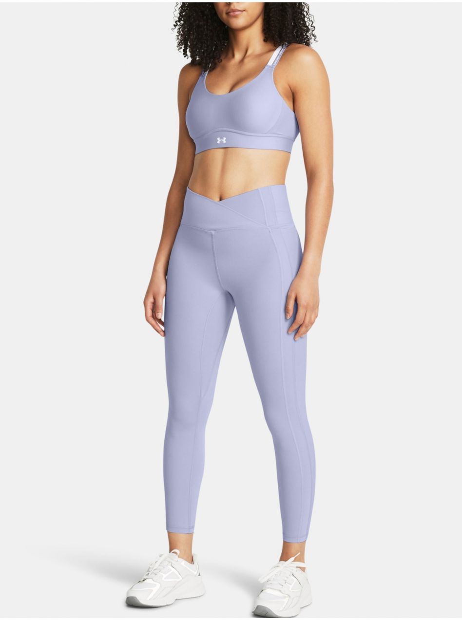 Svetlo fialové dámske legíny Under Armour Meridian Crossover Ankle