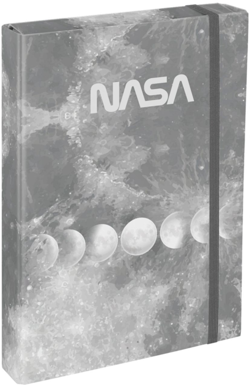 Šedé dosky na školské zošity A4 Jumbo Baagl NASA Grey