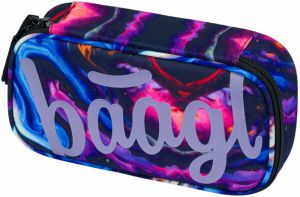 Fialový školský peračník etue Baagl Marble