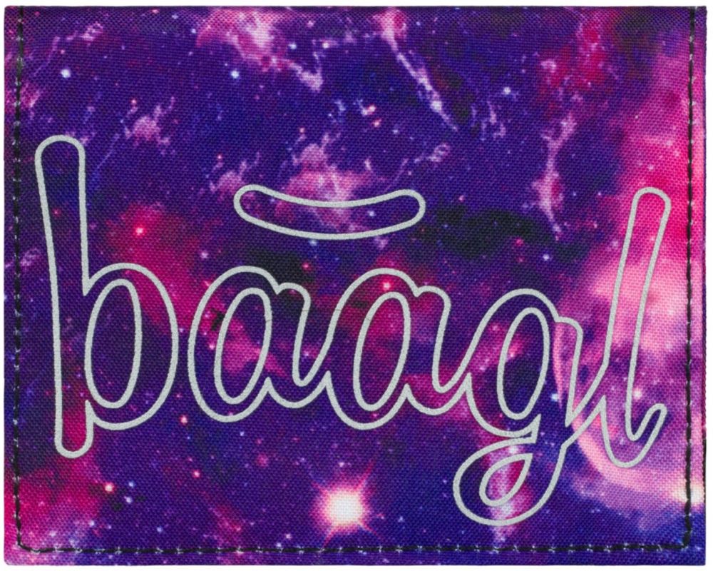 Fialová študentská peňaženka Baagl Galaxy
