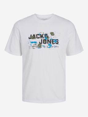 Biele pánske tričko Jack & Jones Outdoor