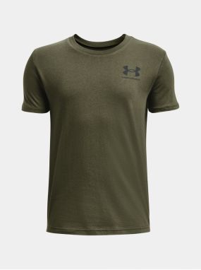Kaki tričko Under Armour UA B SPORTSTYLE LEFT CHEST SS