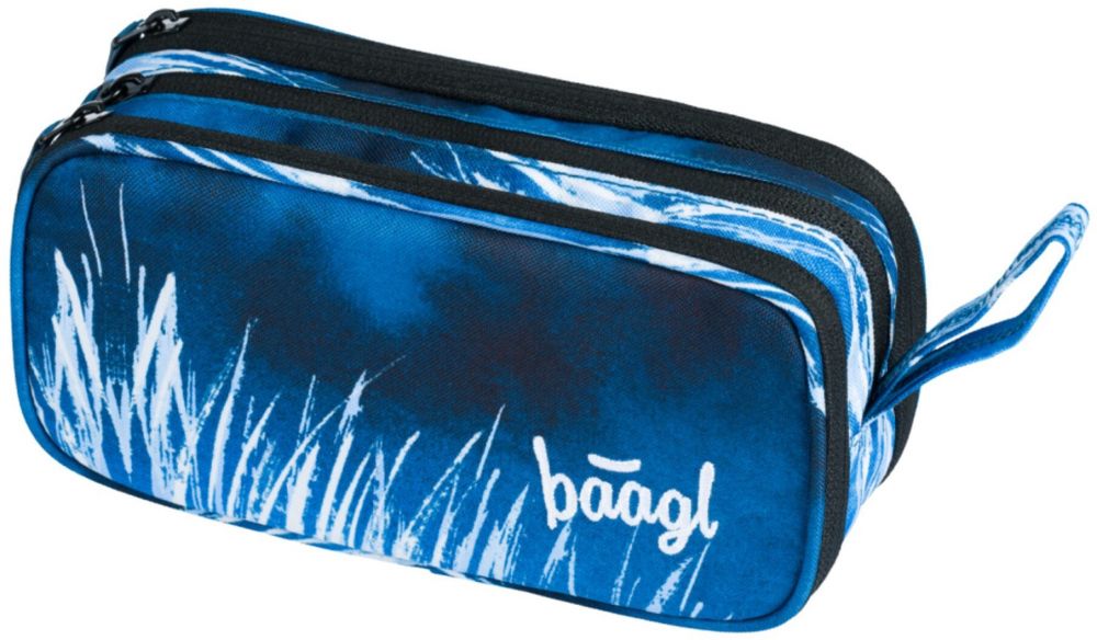 Modrý študentský peračník etue Baagl Steel