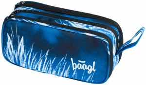 Modrý študentský peračník etue Baagl Steel