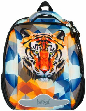 Oranžová školská aktovka Baagl Shelly Tiger