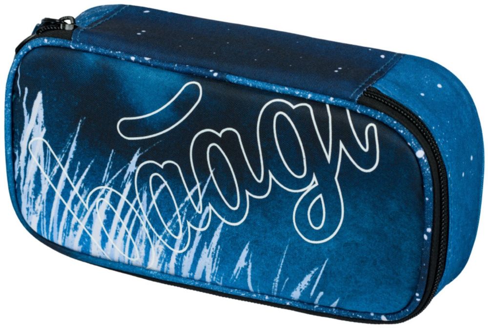 Modrý školský peračník etue Baagl Skate Steel