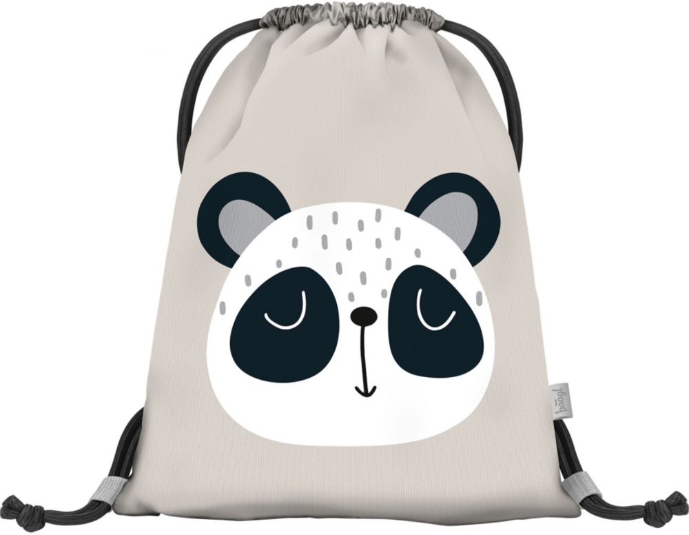 Šedý predškolský vak Baagl Panda
