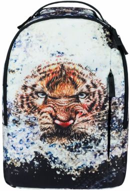 Čierno-béžový batoh Baagl eARTh - Tiger by Lukero