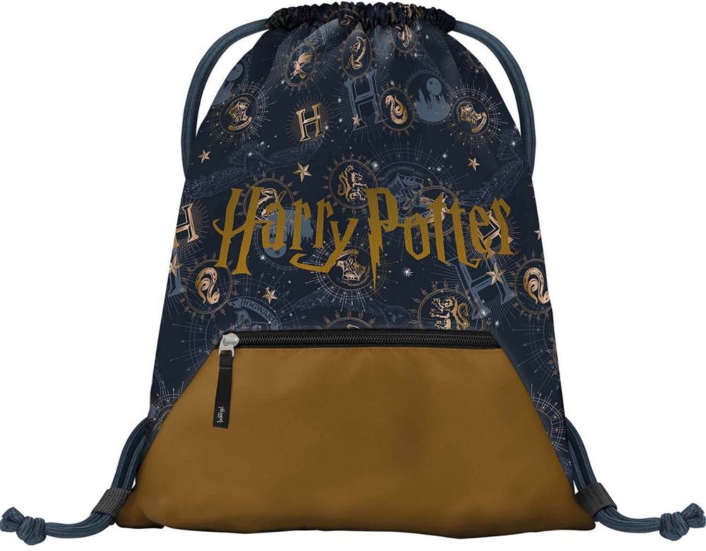 Čierny vak s vreckom Baagl Harry Potter Bradavice