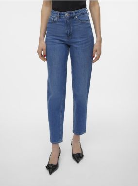 Modré dámske mom fit džínsy Vero Moda Tessa