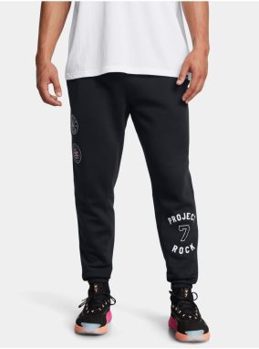 Čierne pánske tepláky Under Armour Project Rock Icon Fleece