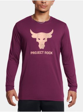 Fialové pánske tričko Under Armour UA Project Rock Brahma Bull
