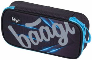Čierny školský peračník etue skate bluelight Baagl
