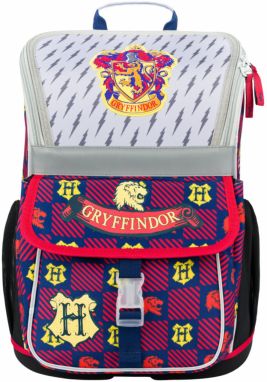 Červeno-modrá školská aktovka Zippy Harry Potter Chrabromil
