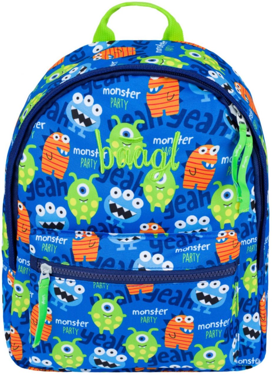 Modrý predškolský plecniak Baagl Monsters