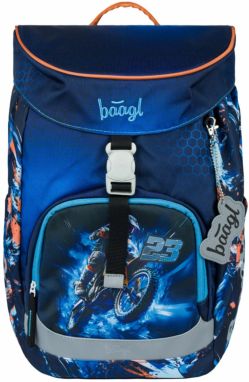 Modrý Školský batoh Airy Motorka Baagl