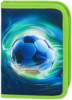 Zelený Školský peračník jednoposchodový Futbal Lopta Baagl