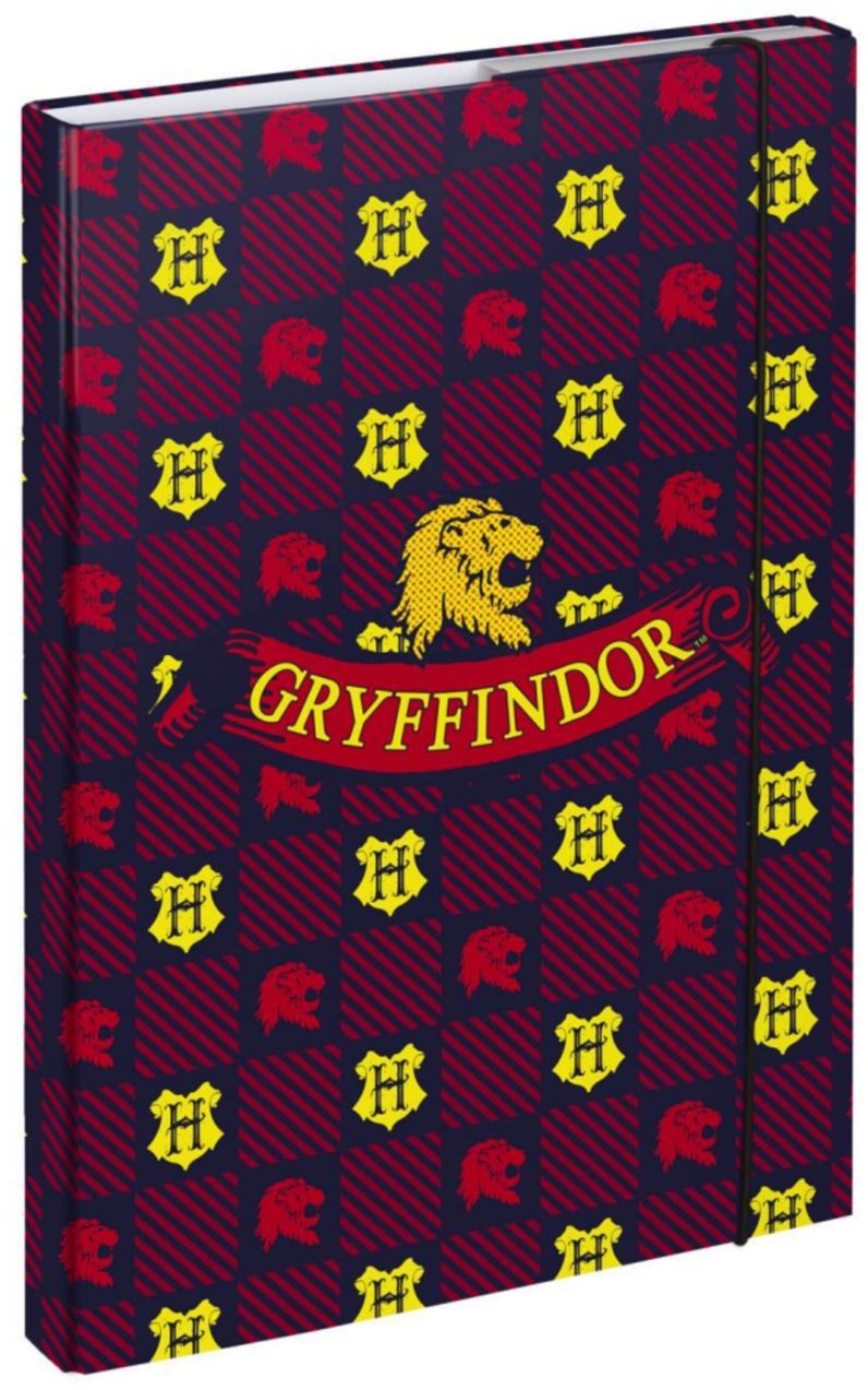 Červené Dosky na školské zošity A4 Harry Potter Chrabromil Baagl