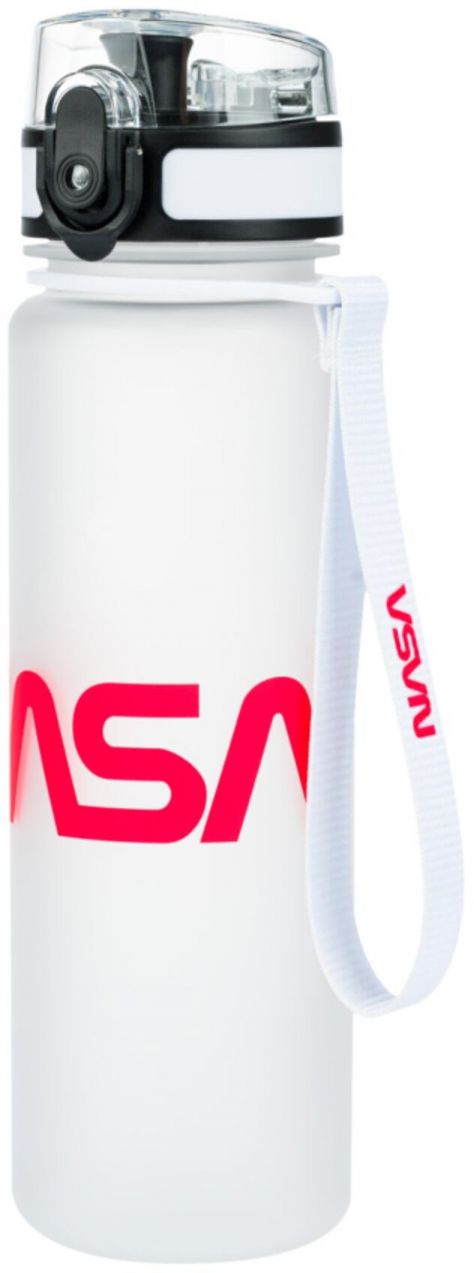 Biela tritánová fľaša na pitie nasa, 500 ml Baagl