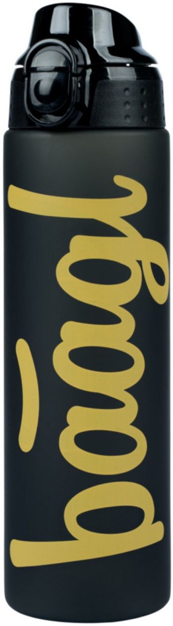 Čierna tritánová fľaša na pitie gold, 700 ml Baagl