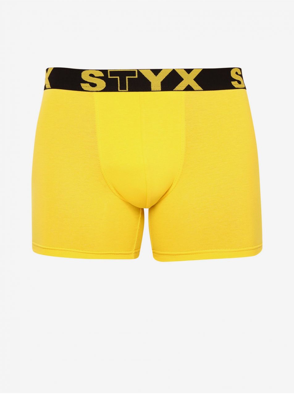 Boxerky pre mužov STYX - žltá, čierna
