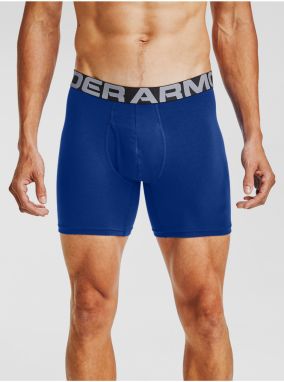 Modré boxerky Under Armour UA Charged Cotton 6in 3 Pack