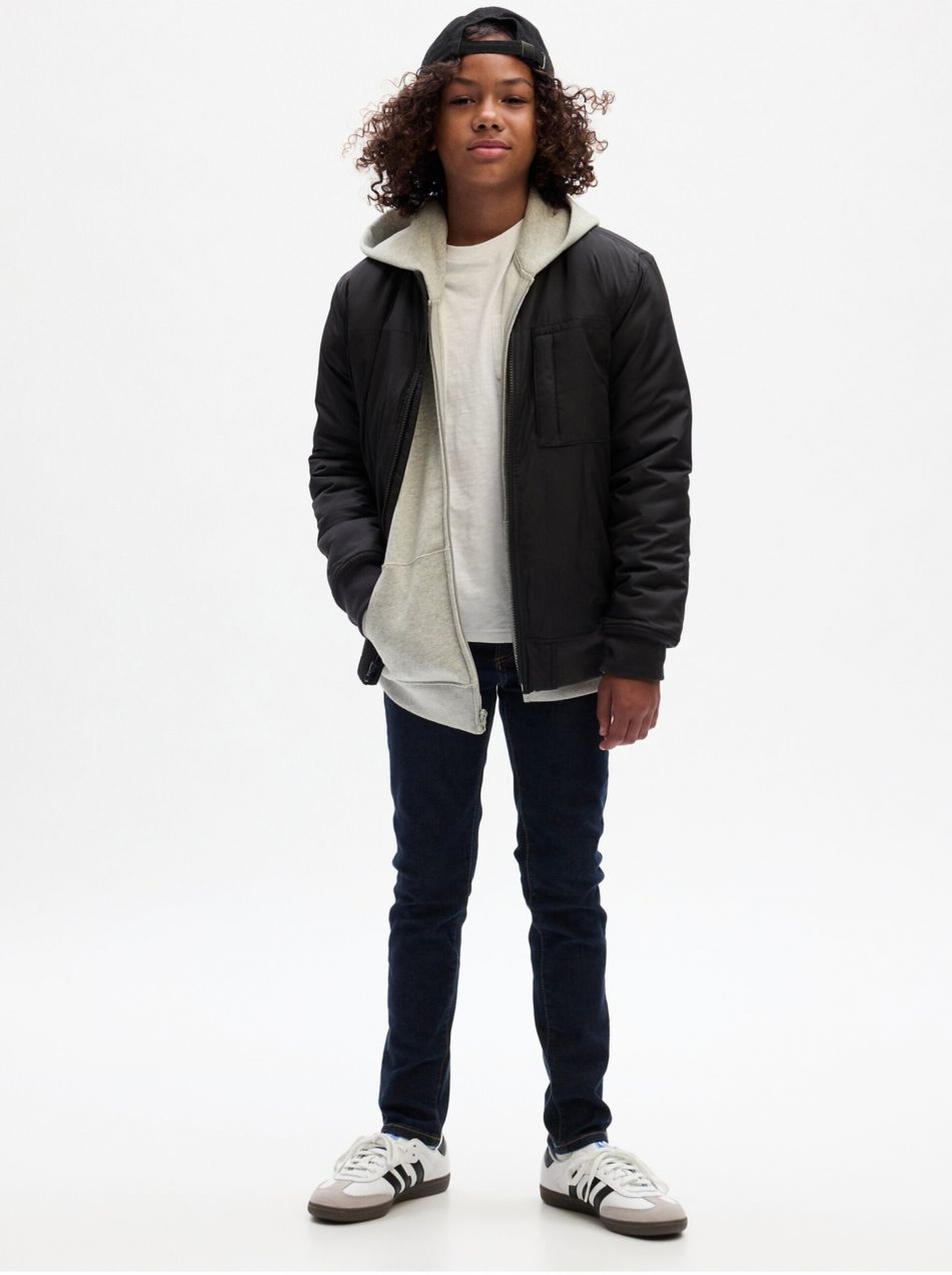 Tmavomodré chlapčenské skinny fit džínsy GAP