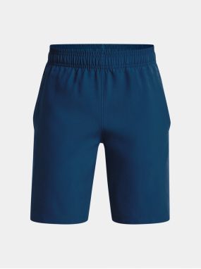 Tmavomodré športové kraťasy Under Armour UA Woven Graphic Shorts
