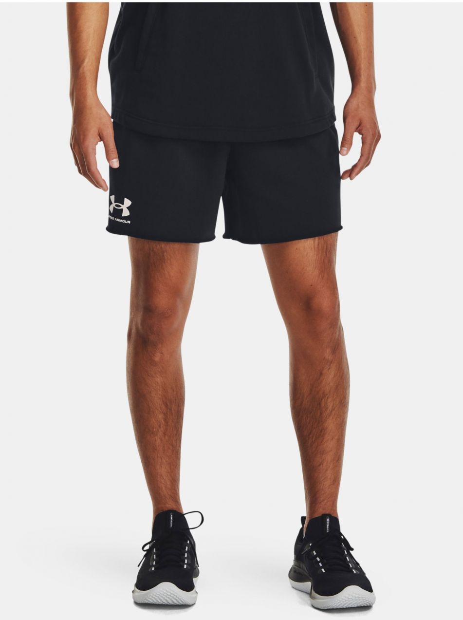 Čierne športové kraťasy Under Armour UA Rival Terry 6in Short
