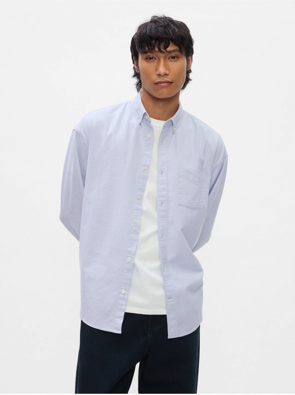Pánska oversize košele Oxford Big Shirt GAP