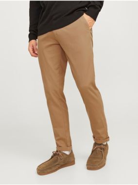Svetlo hnedé pánske chino nohavice Jack & Jones Marco