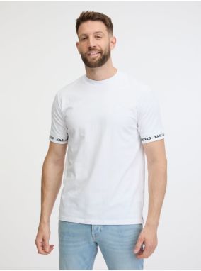 Biele pánske tričko KARL LAGERFELD