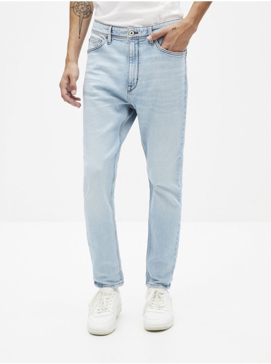Svetlomodré straight fit rifle Celio Sonewfit