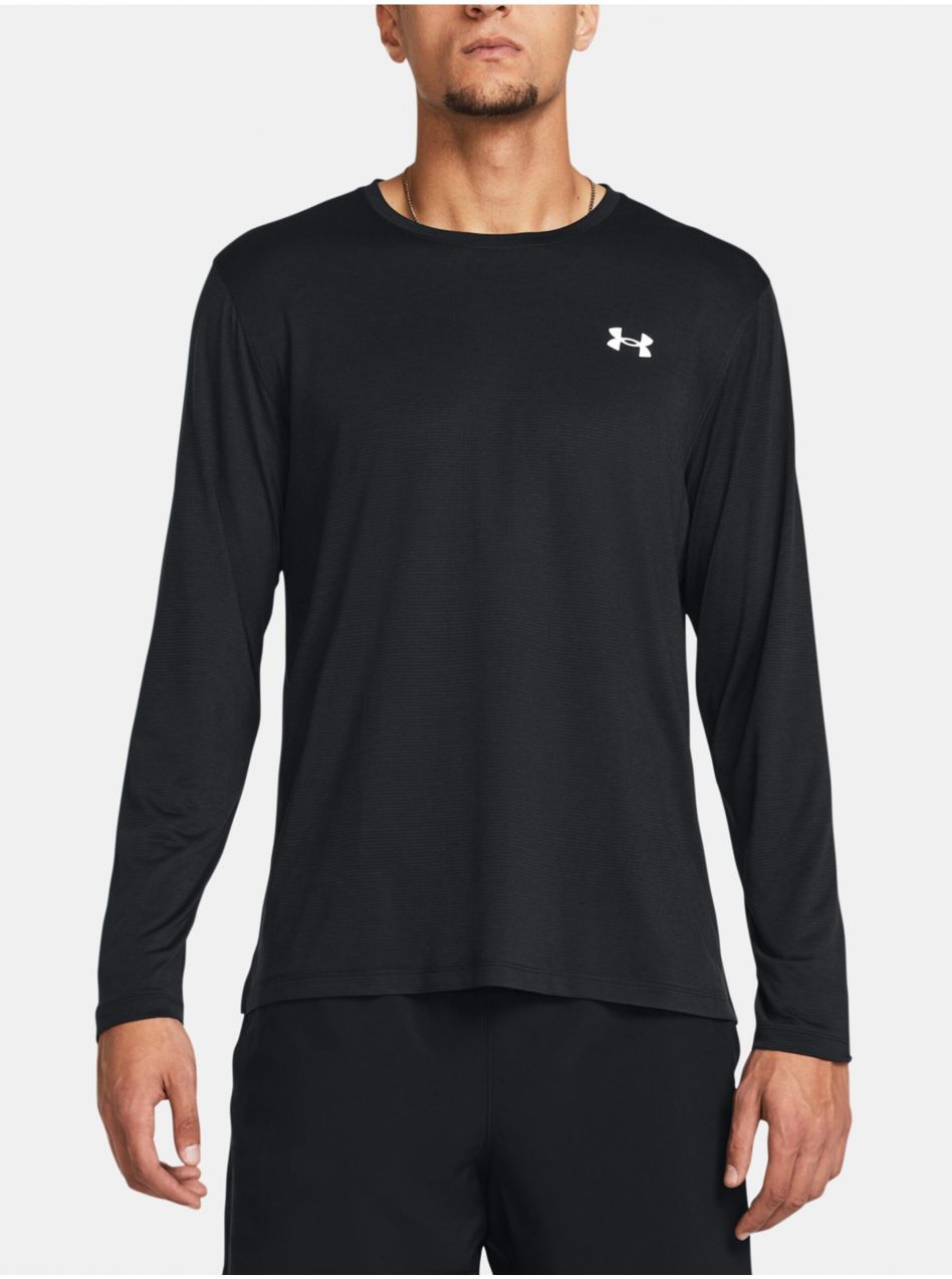 Čierne pánske tričko Under Armour UA Launch Longsleeve