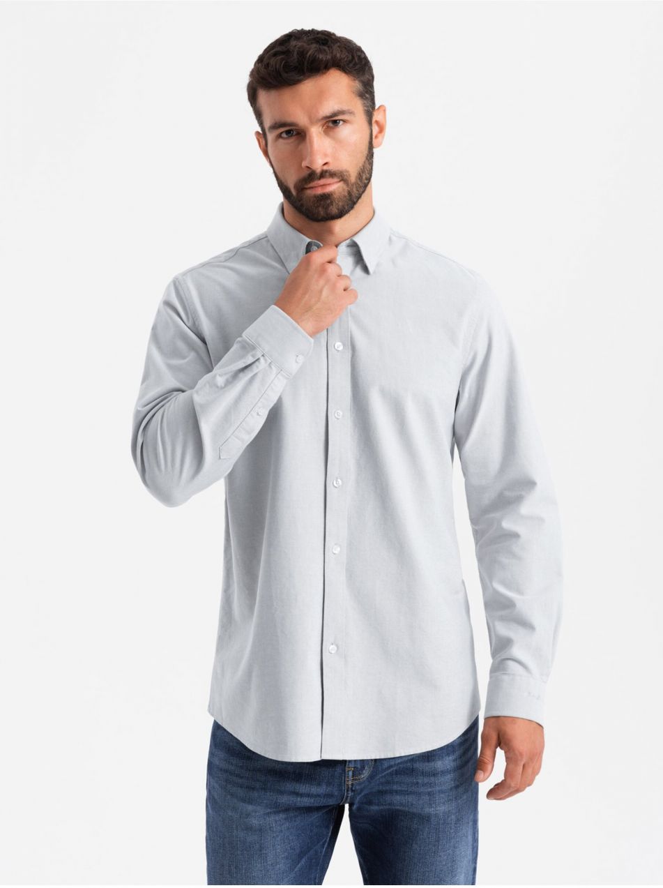 Pánska oxfordská košeľa Ombre Clothing V1 OM-SHOS-0172