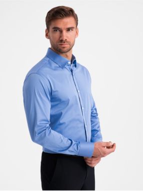 Pánska saténová košeľa Ombre Clothing SLIM FIT V2 OM-SHOS-0176