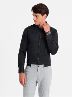 Pánska saténová košeľa Ombre Clothing SLIM FIT V4 OM-SHOS-0176