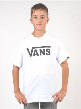 Vans CLASSIC white/black detské tričko s krátkym rukávom - biela