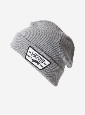 Svetlosivá detská rebrovaná zimná čiapka Vans Milford